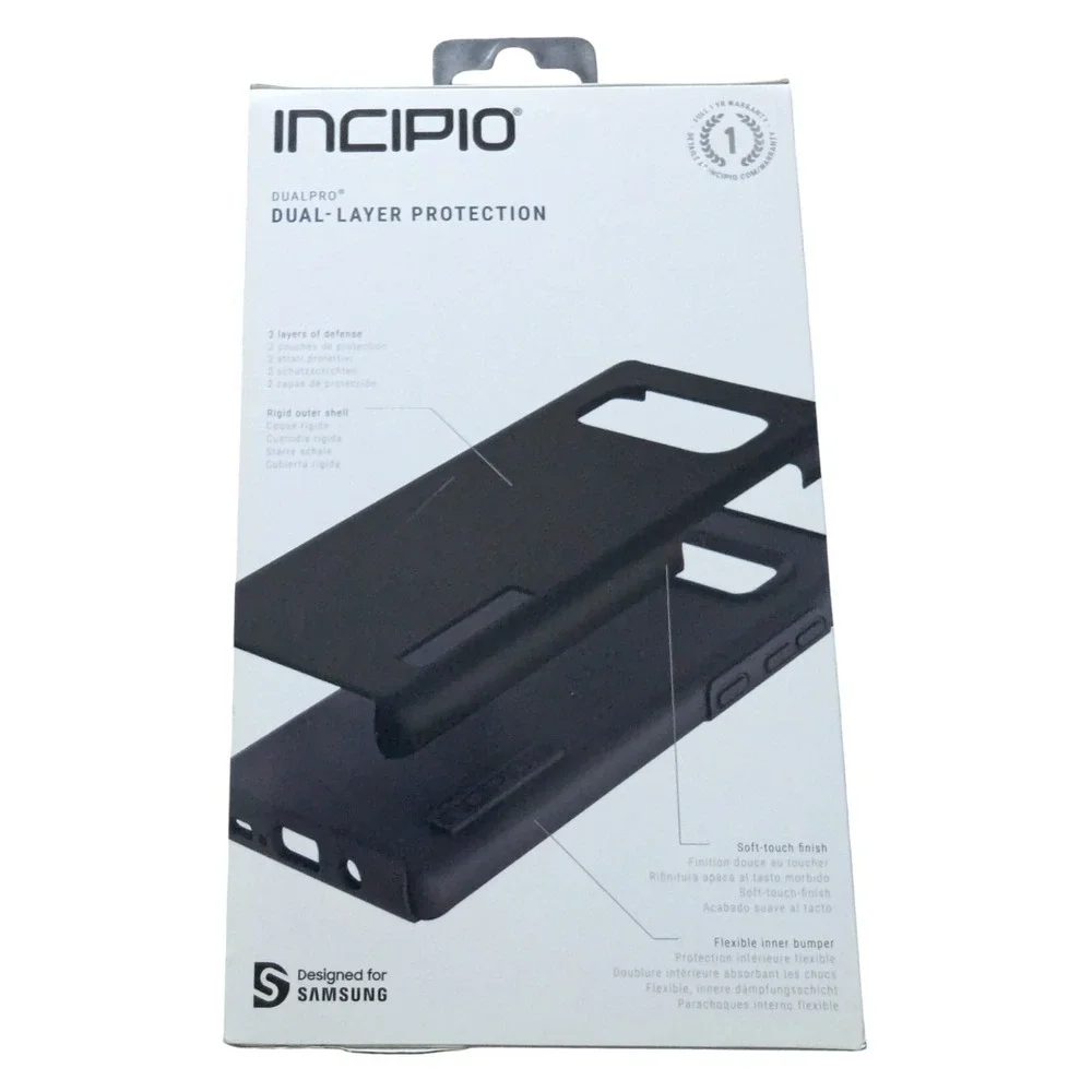 F1. Incipio DualPro Dual Layer Protection for Samsung Galaxy S8+ Plus‎ - Black
